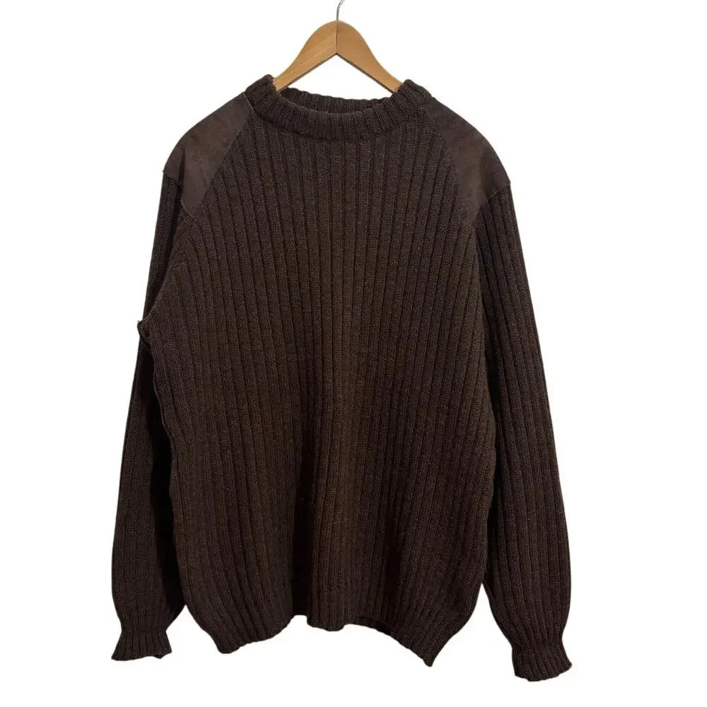 Barbour Brown Ribbed Men's Sweater
